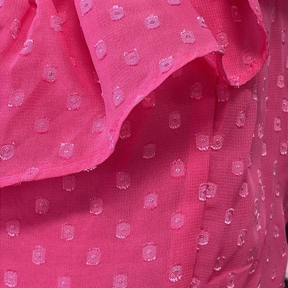 B. Smart Dress NWT Sleeveless Ruffles Knee Length Pink Junior 11 - Picture 10 of 16